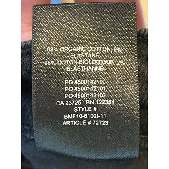 DENIM FORUM Black The Yoko High Rise Slim Jeans Pants   Women's Size 28 - Picture 5 of 11